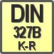 Piktogram - Typ DIN: DIN 327B K-R